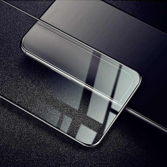 Microsonic Xiaomi Mi A3 Tam Kaplayan Temperli Cam Ekran Koruyucu Siyah