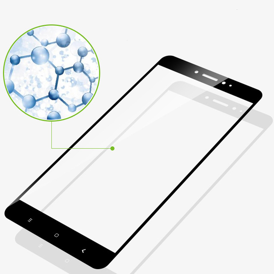 Microsonic Xiaomi Mi Max 2 Tam Kaplayan Temperli Cam Ekran koruyucu Kırılmaz Film Siyah
