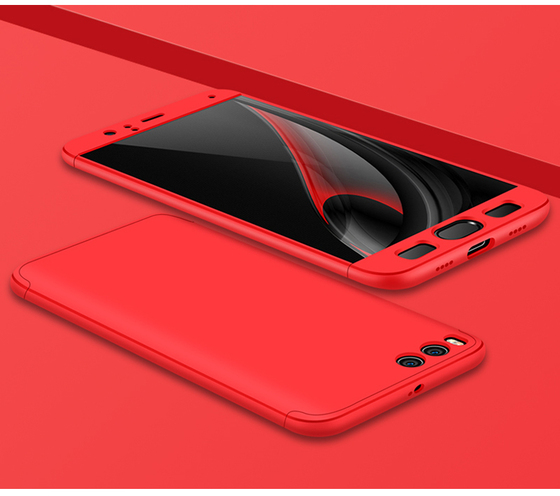Microsonic Xiaomi Mi Note 3 Kılıf Double Dip 360 Protective Kırmızı