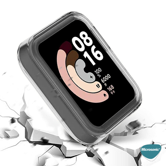 Microsonic Xiaomi Mi Watch Lite Kılıf 360 Full Round Soft Silicone Şeffaf