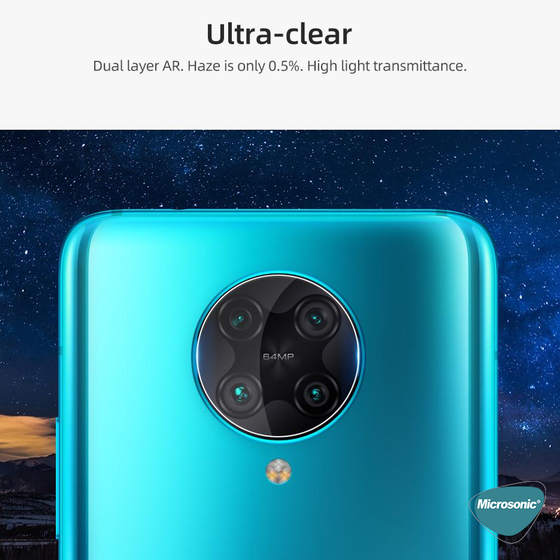 Microsonic Xiaomi Poco F2 Pro Kamera Lens Koruma Camı