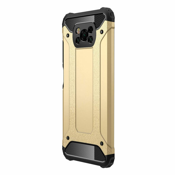 Microsonic Xiaomi Poco X3 NFC Kılıf Rugged Armor Gold