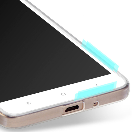 Microsonic Xiaomi Redmi 4a Kılıf Transparent Soft Beyaz