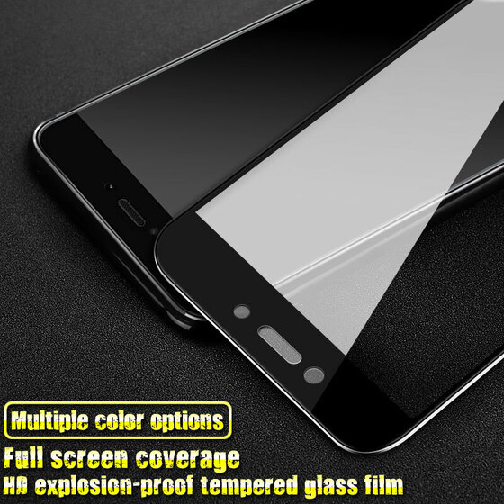 Microsonic Xiaomi Redmi 4X Tam Kaplayan Temperli Cam Ekran koruyucu Kırılmaz Film Siyah