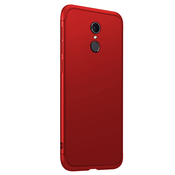 Microsonic Xiaomi Redmi 5 Plus Kılıf Double Dip 360 Protective Kırmızı
