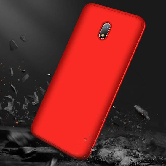 Microsonic Xiaomi Redmi 8A Kılıf Double Dip 360 Protective Kırmızı