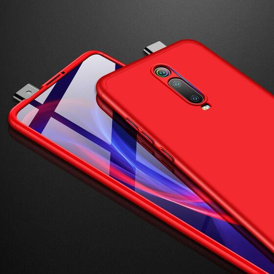 Microsonic Xiaomi Redmi K20 Kılıf Double Dip 360 Protective Kırmızı