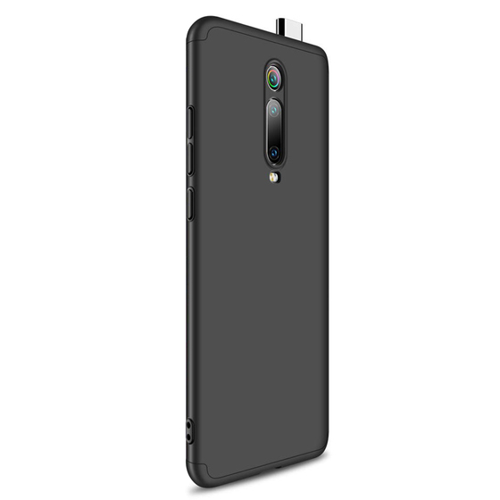Microsonic Xiaomi Redmi K20 Kılıf Double Dip 360 Protective Siyah