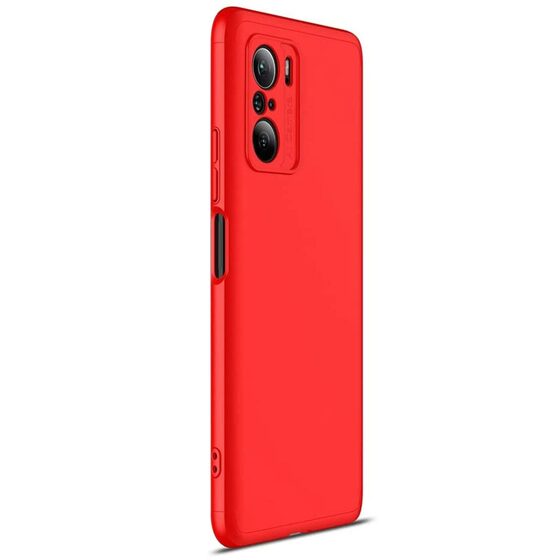 Microsonic Xiaomi Redmi K40 Pro+ Kılıf Double Dip 360 Protective Kırmızı