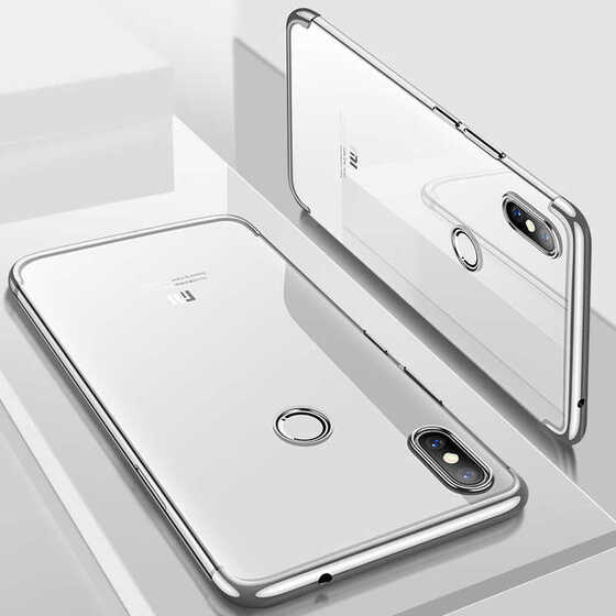 Microsonic Xiaomi Redmi Note 5 Kılıf Skyfall Transparent Clear Gümüş