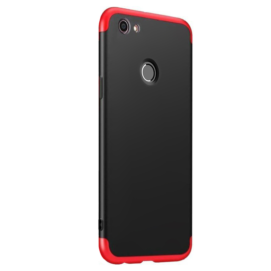 Microsonic Xiaomi Redmi Note 5A Prime Kılıf Double Dip 360 Protective Siyah Kırmızı