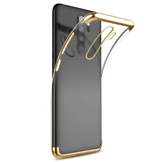 Microsonic Xiaomi Redmi Note 8 Pro Kılıf Skyfall Transparent Clear Gold