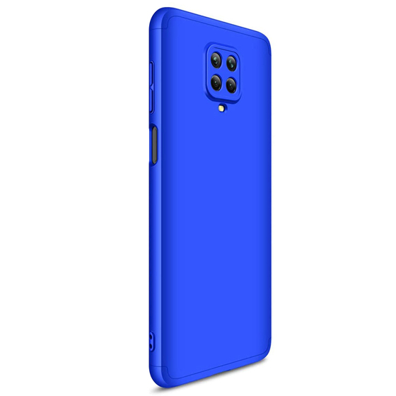 Microsonic Xiaomi Redmi Note 9 Pro Kılıf Double Dip 360 Protective Mavi