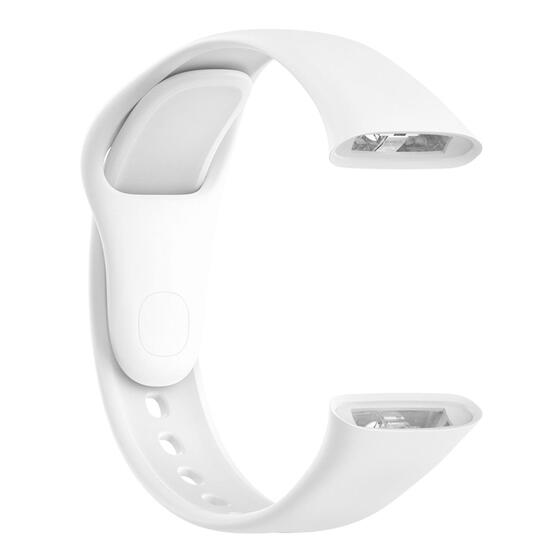 Microsonic Xiaomi Redmi Watch 3 Kordon, Silicone Sport Band Beyaz