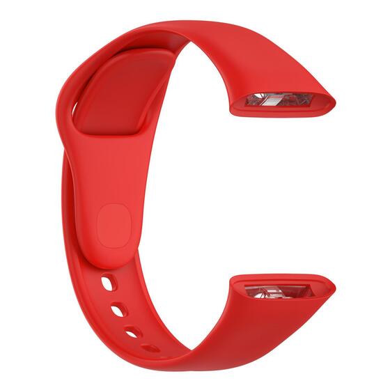 Microsonic Xiaomi Redmi Watch 3 Kordon, Silicone Sport Band Kırmızı