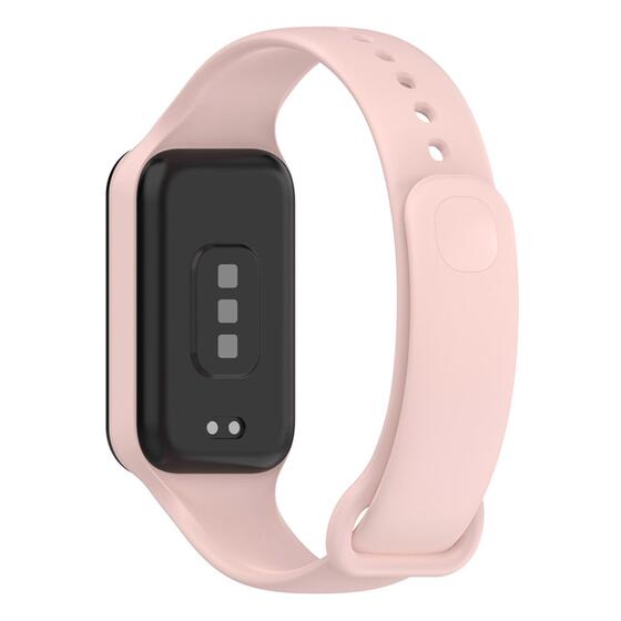 Microsonic Xiaomi Smart Band 8 Active Kordon, Silicone Sport Band Rose Gold