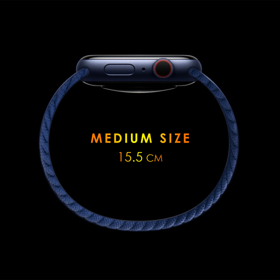 Microsonic Xiaomi Watch S3 Kordon, (Large Size, 165mm) Braided Solo Loop Band Siyah