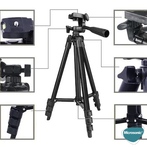 Microsonic 3120A 102cm Professional Kamera Tripodu
