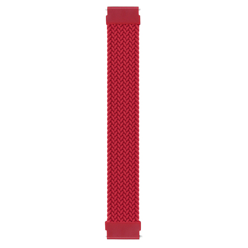Microsonic Amazfit Cheetah Pro Kordon, (Large Size, 165mm) Braided Solo Loop Band Kırmızı