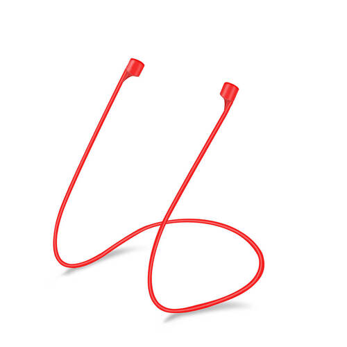 Microsonic Apple AirPods 1. Nesil / 2. Nesil Manyetik Mıknatıslı Kulaklık İpi Kırmızı