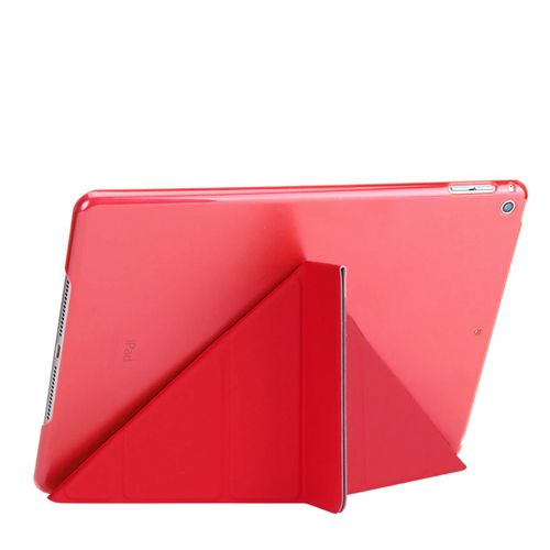 Microsonic Apple iPad 9.7 2017 (A1822-A1823) Folding Origami Design Kılıf Kırmızı