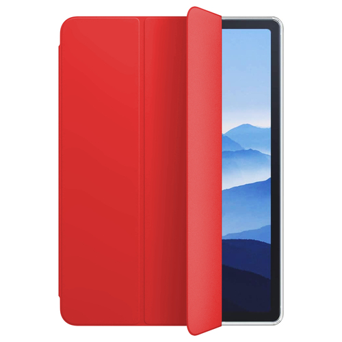 Microsonic Apple iPad Air 4 (2020) Kılıf Slim Translucent Back Smart Cover Kırmızı