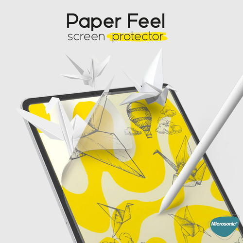 Microsonic Apple iPad Air 4. Nesil (A2316-A2324-A2325-A2072) Paper Feel Kağıt Dokulu Mat Ekran Koruyucu