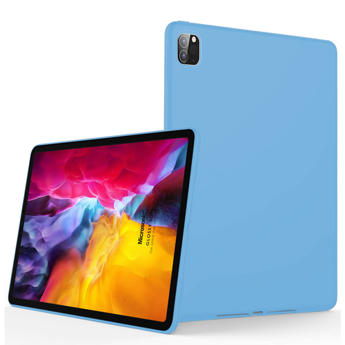 Microsonic Apple iPad Pro 12.9'' 2020 4.Nesil Kılıf, (A2229-A2069-A2232) Matte Silicone Mavi