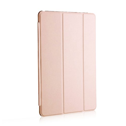 Microsonic Apple iPad Pro 12.9`` 2022 6. Nesil Kılıf (A2436-A2764-A2437-A2766) Slim Translucent Back Smart Cover Rose Gold