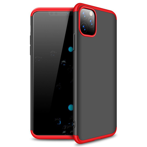 Microsonic Apple iPhone 11 Pro (5.8'') Kılıf Double Dip 360 Protective Siyah Kırmızı