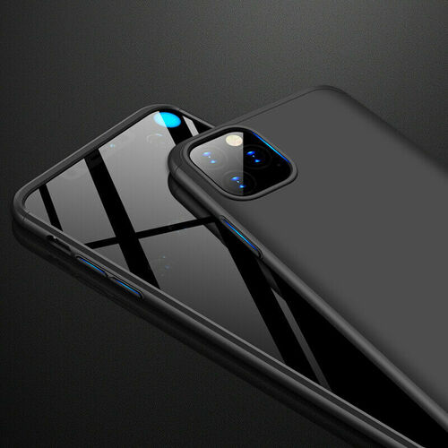 Microsonic Apple iPhone 11 Pro Max (6.5'') Kılıf Double Dip 360 Protective Siyah
