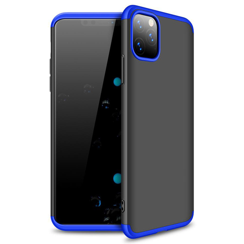 Microsonic Apple iPhone 11 Pro Max (6.5'') Kılıf Double Dip 360 Protective Siyah Mavi