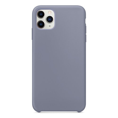 Microsonic Apple iPhone 11 Pro Max (6.5'') Kılıf Liquid Lansman Silikon Lavanta Grisi