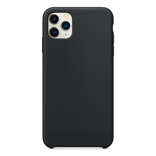 Microsonic Apple iPhone 11 Pro Max (6.5'') Kılıf Liquid Lansman Silikon Siyah