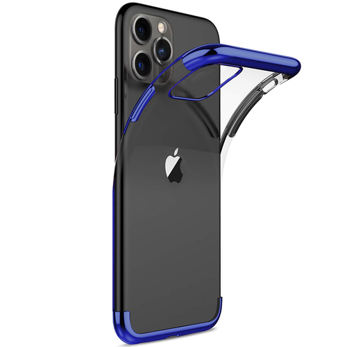 Microsonic Apple iPhone 11 Pro Max (6.5'') Kılıf Skyfall Transparent Clear Mavi