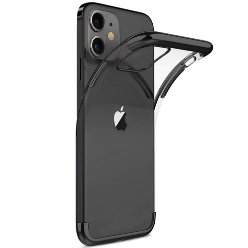 Microsonic Apple iPhone 12 Kılıf Skyfall Transparent Clear Siyah