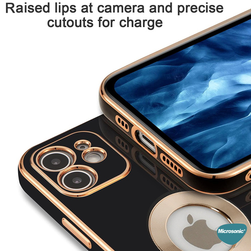 Microsonic Apple iPhone 12 Pro Kılıf Flash Stamp Beyaz