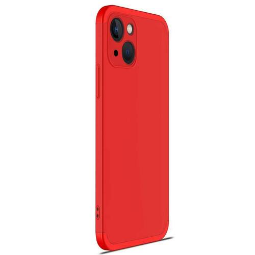 Microsonic Apple iPhone 13 Mini Kılıf Double Dip 360 Protective Kırmızı