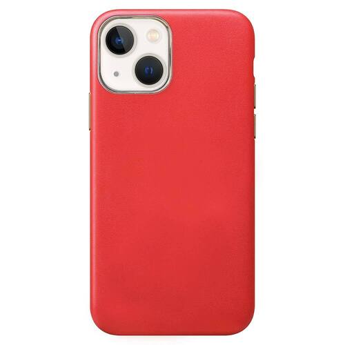 Microsonic Apple iPhone 13 Mini Kılıf Luxury Leather Kırmızı