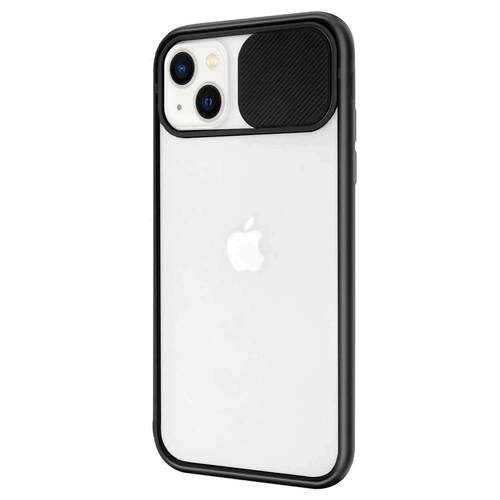 Microsonic Apple iPhone 13 Mini Kılıf Slide Camera Lens Protection Siyah