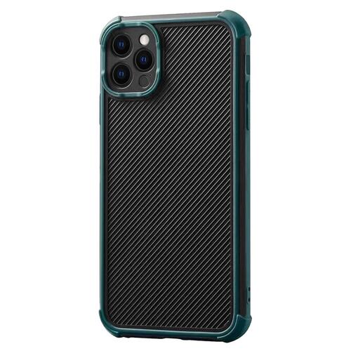 Microsonic Apple iPhone 13 Pro Max Kılıf Chester Carbon Koyu Yeşil
