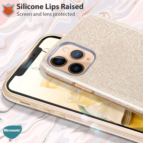 Microsonic Apple iPhone 14 Pro Kılıf Sparkle Shiny Gold