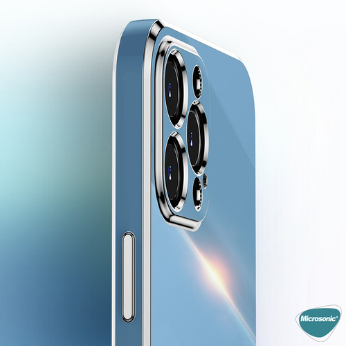 Microsonic Apple iPhone 15 Plus Kılıf Olive Plated Beyaz