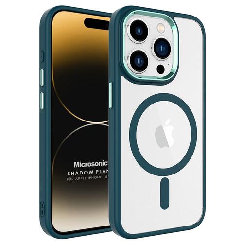 Microsonic Apple iPhone 15 Pro Kılıf Shadow Planet Koyu Yeşil