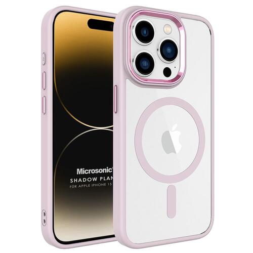 Microsonic Apple iPhone 15 Pro Kılıf Shadow Planet Rose Gold