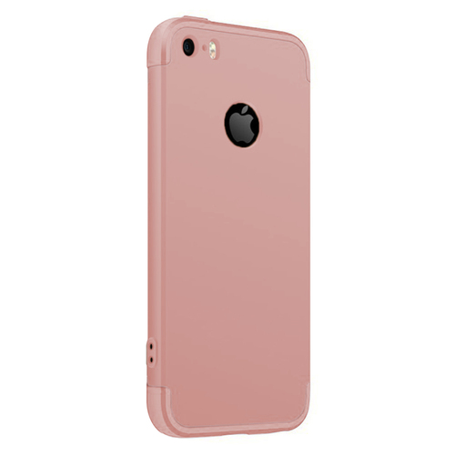 Microsonic Apple iPhone 5 / 5S Kılıf Double Dip 360 Protective Rose Gold