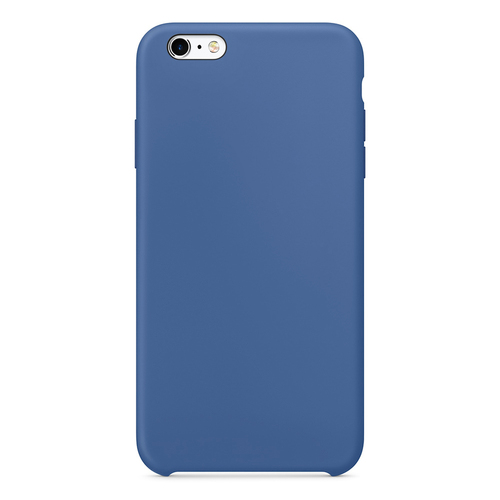 Microsonic Apple iPhone 6 Plus Kılıf Liquid Lansman Silikon Çini Mavisi