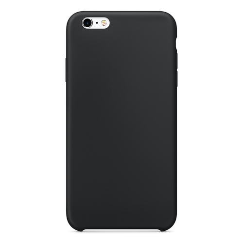 Microsonic Apple iPhone 6 Plus Kılıf Liquid Lansman Silikon Siyah
