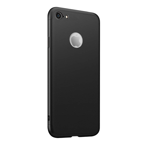Microsonic Apple iPhone 8 Kılıf Double Dip 360 Protective Siyah