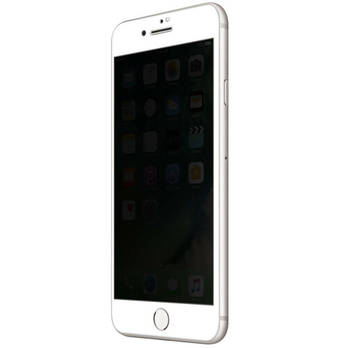 Microsonic Apple iPhone 8 Privacy 5D Gizlilik Filtreli Cam Ekran Koruyucu Beyaz